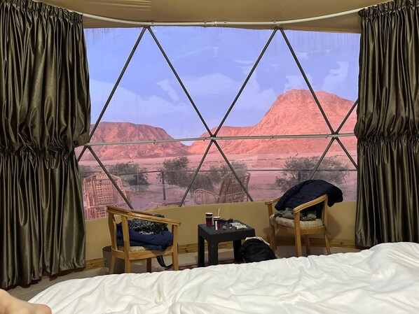 Egyptian cotton sheets, premium bedding, pillowtop beds, blackout drapes - Adel rum camp  (Wadi Rum)
