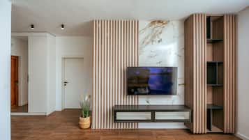 Deluxe Villa, 2 Bedrooms, Sea View | Living area