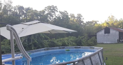 Private, 1 Mile to Poe, 4 miles to Blue, 6 Miles to Ginnie. Tent/Camper camping