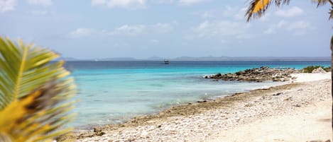 Private beach, white sand