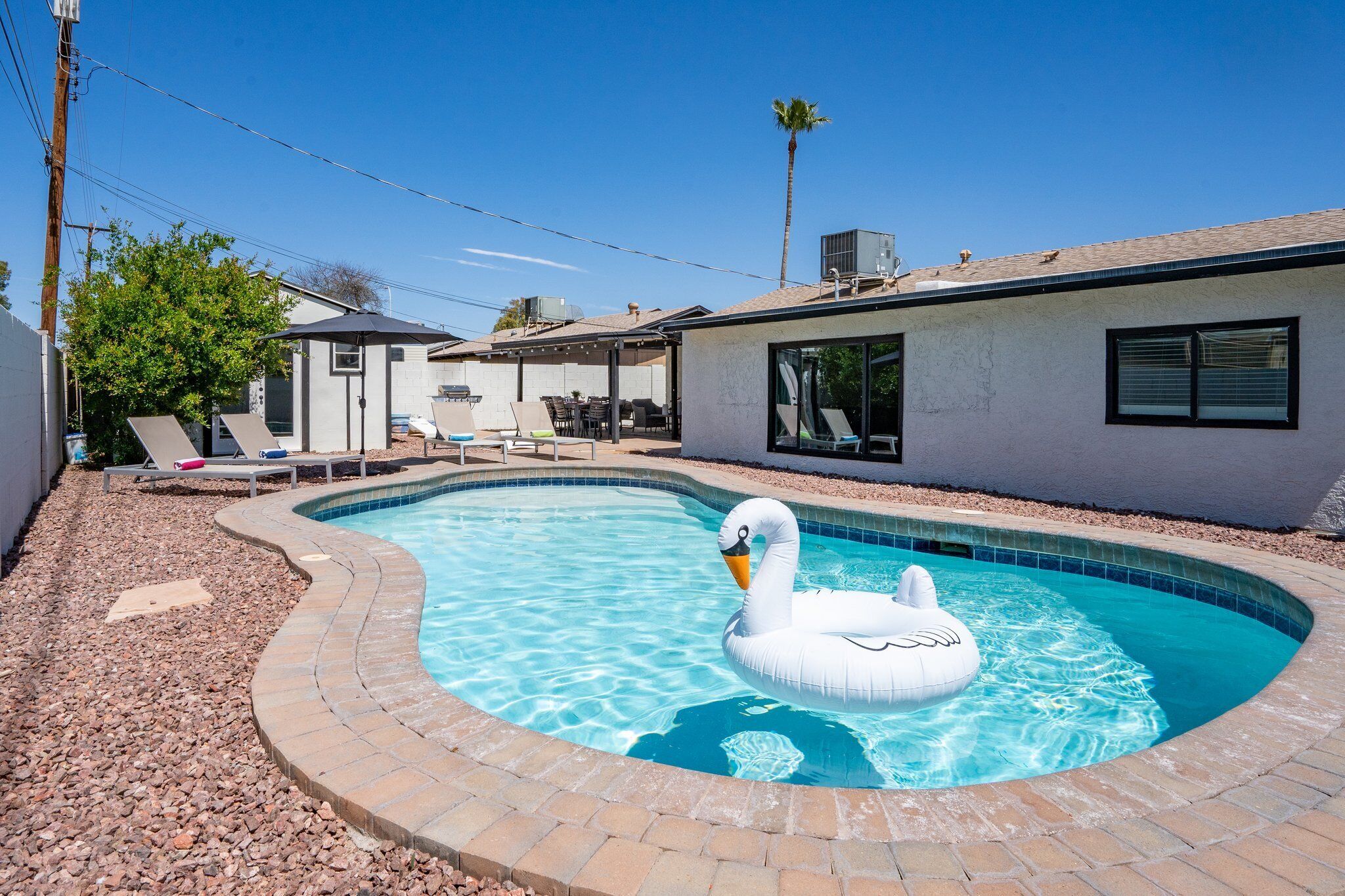 Cozy pet-friendly Scottsdale home with bocce ball, BBQ grill, and more!