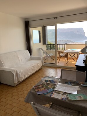 Télévision, table de tennis de table, chaîne hi-fi