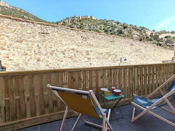 Le balcon avec vue Fort Libéria