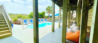 Get Back #141 - Oceanfront w/ Private Pool, Hot Tub, Dog-friendly!
