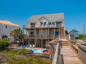 Exterior - Get Back #141 - Oceanfront w/ Private Pool, Hot Tub, Dog-friendly! (North Topsail Beach)