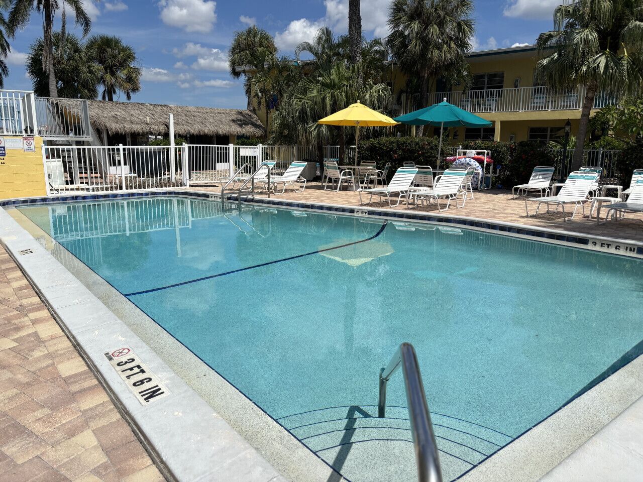 A heated pool