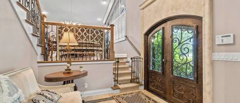 TV, fireplace, video-game console, table tennis