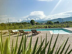 Una piscina riscaldata