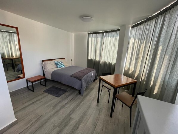 1 غرفة نوم وملاءات أسرّة