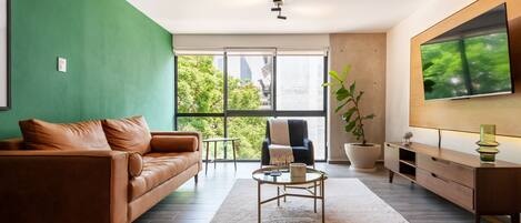 Appartement (303) | Coin séjour | TV connectée