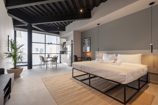 Studio, Terrace (1BR) | 2 bedrooms, premium bedding, down comforters, individually decorated