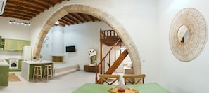Design Apartment | Living area | Flat-screen TV - Aesthisis Sensational at Archangelos (Rhodes)
