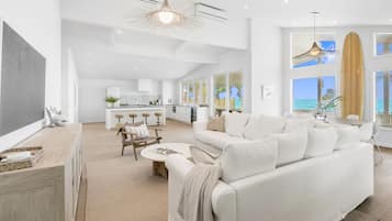 Smart TV, books, stereo, printers