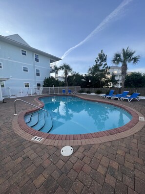 Outdoor pool, a heated pool - Beachside Dreams, at Boutique Beachside Villas, Newly Renovated and Decorated (Santa Rosa Beach)