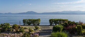 Traditional villa in a complex beside the sea.