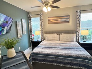 2 bedrooms, iron/ironing board, travel cot, WiFi