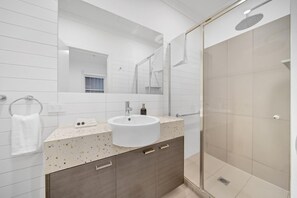 Hair dryer, towels