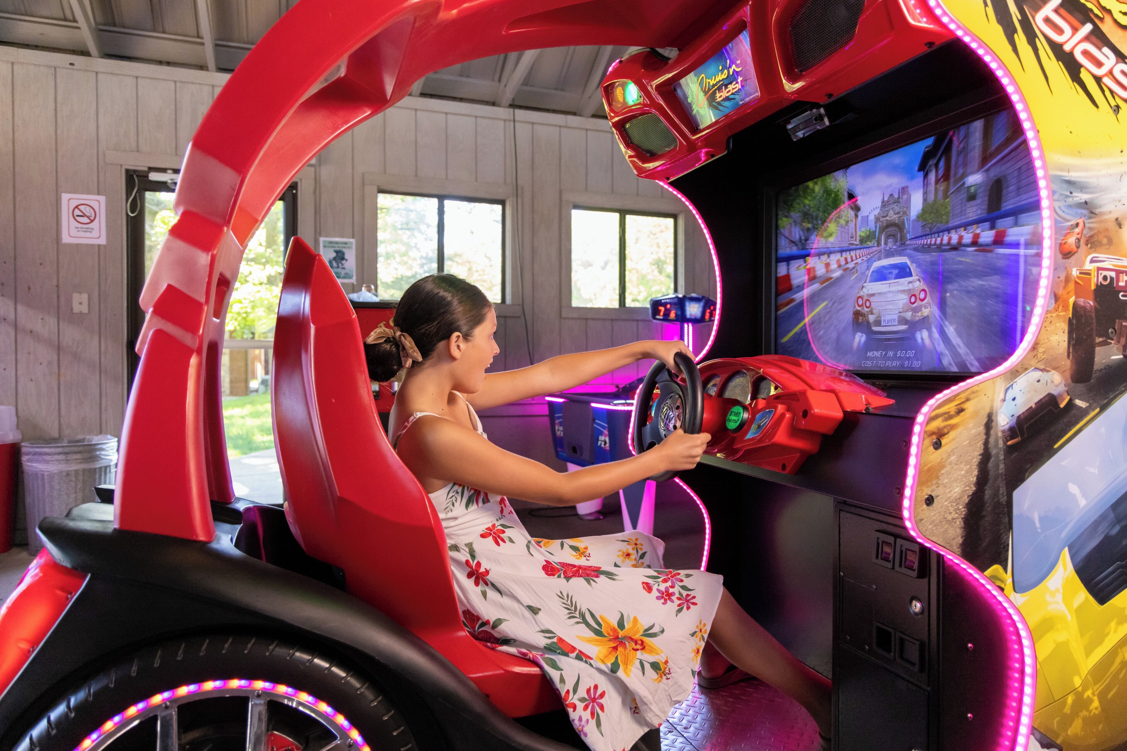Racing games at the arcade