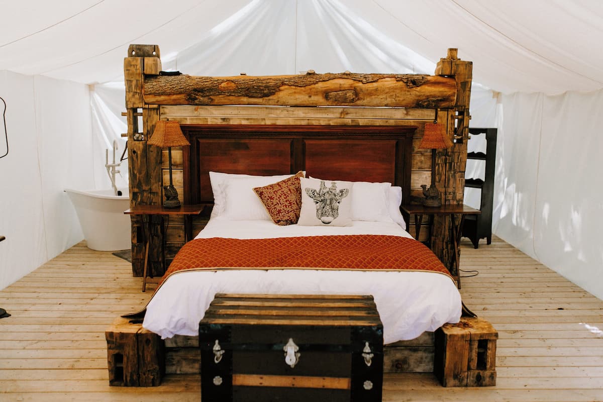 Down comforters, individually decorated, individually furnished