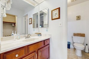 Hair dryer, towels