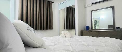 1 室のベッドルーム、アイロン / アイロン台、WiFi、ベッドシーツ