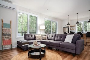 TV, fireplace, offices