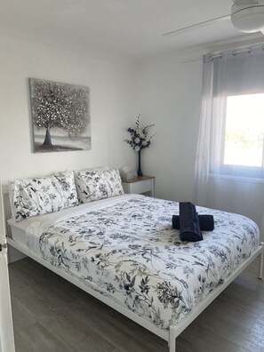 2 bedrooms, iron/ironing board, travel crib, free WiFi