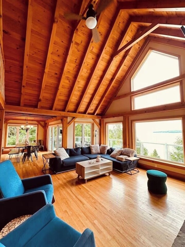 TV connectée, cheminée, baby-foot, table de tennis de table