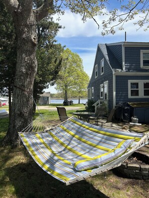 Terrace/patio - 3 Bedroom Home Facing Inner harbor with 1st Floor King Bedroom. (Wareham)