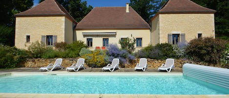 A heated pool