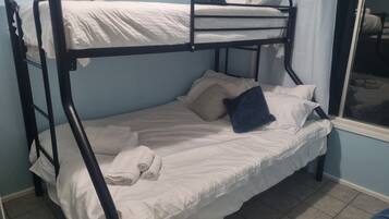 3 bedrooms, iron/ironing board, travel cot, WiFi