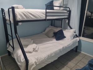 3 bedrooms, iron/ironing board, travel cot, WiFi