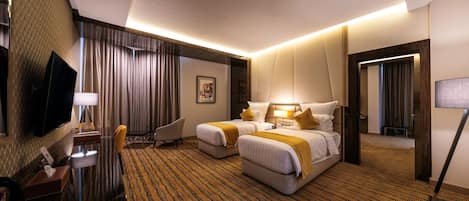 Family Room | 1 bedroom, laptop workspace, soundproofing, iron/ironing board