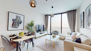 Grand-Apartment | Wohnbereich | Flachbildfernseher, Netflix, Streaming-Dienste