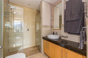Hair dryer, towels