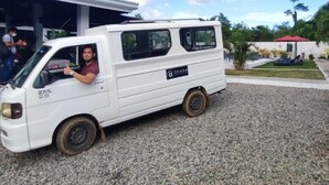 A white van parked on gravel with "OHANA" branding and "ROYAL" text on the side. - ohana panglao resort (Panglao)