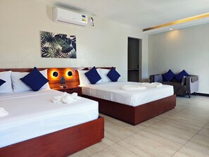 Deluxe Double Room, 2 Queen Beds, Garden View | Desk, free WiFi - ohana panglao resort (Panglao)
