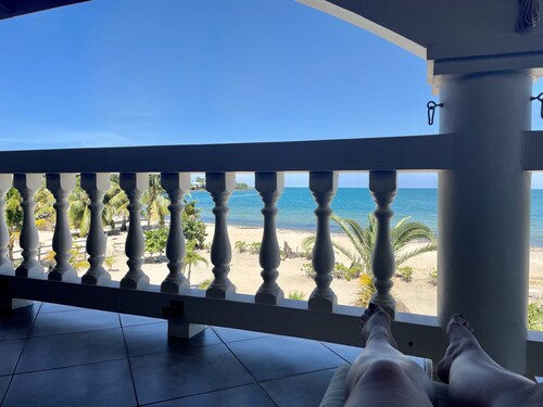 The White House in Placencia.  Luxury villa right on the beach