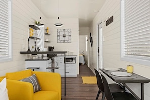 Interior - New! The Yellow Beacon-Luxury Shipping Container (Fredericksburg)
