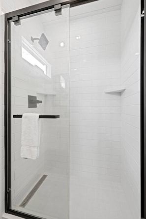 Shower, hair dryer - New! The Yellow Beacon-Luxury Shipping Container (Fredericksburg)