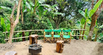 cabaña En medio de montaña con jacuzzi