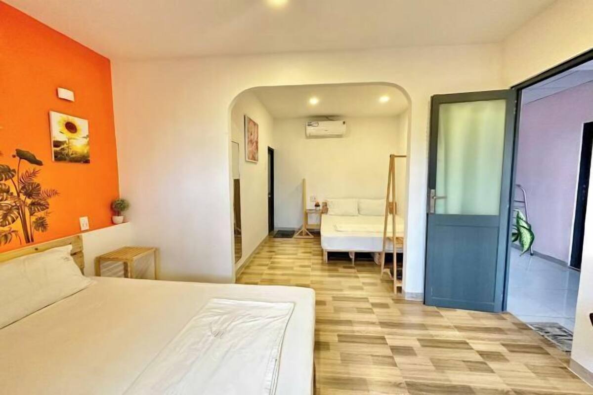 Blackout drapes, iron/ironing board (on request), WiFi (free)