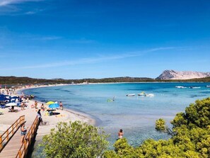 Sun-loungers, beach towels