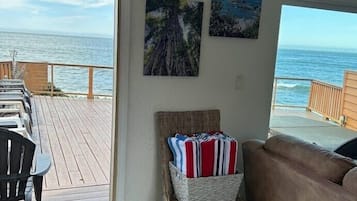 TV connectée, cheminée, livres