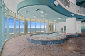 Indoor pool, a heated pool