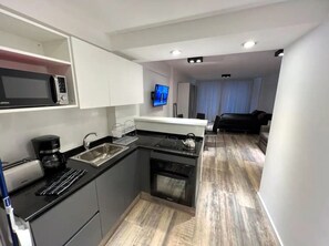 Private kitchen - Excelente Departamento AL Frente Edificio Nuevo (Buenos Aires)