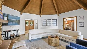 Smart TV, fireplace, video games, books