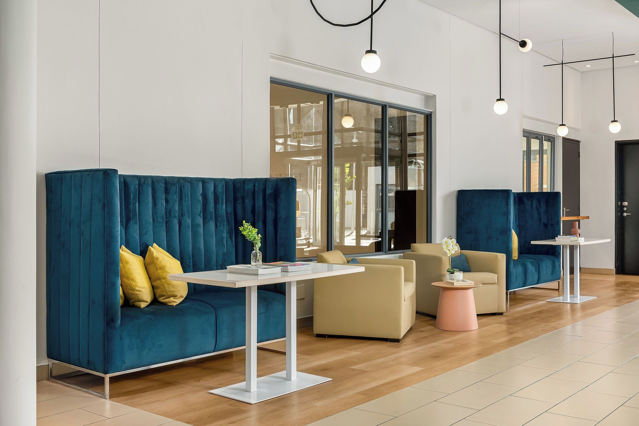 Sitteområde i lobbyen