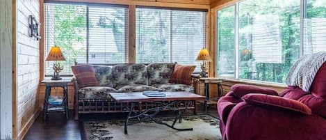 TV, peis, DVD-spiller og bøker