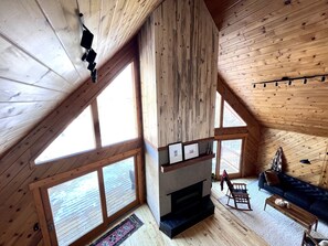 Smart TV, chimenea, Netflix y libros 